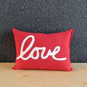 OUTDOOR Love Pillow Outdoor Valentines Day Decor image 6