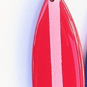 Single Surfboard Ornament Surf Decor Surf Ornament Pink & Red