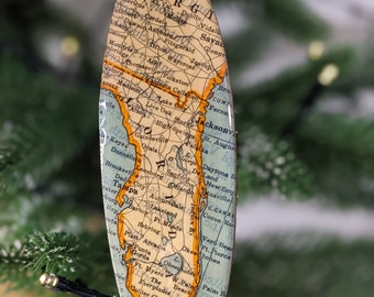 Surf Florida - Surfboard Ornament