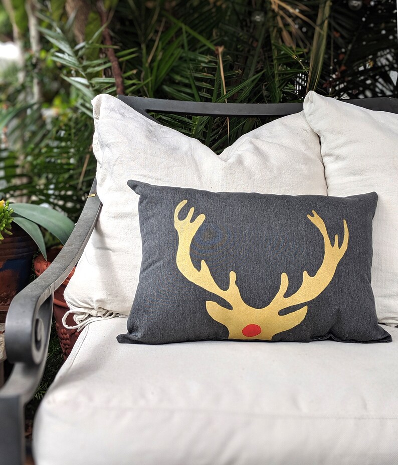 OUTDOOR Holiday Porch Pillow / Outdoor Christmas Pillow / Etsy