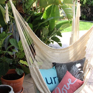 Botanical Style Lumbar Pillow / Palm Throw Pillow image 5