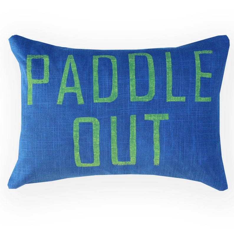 Paddle Out Pillow / Nautical Decor Pillow image 2