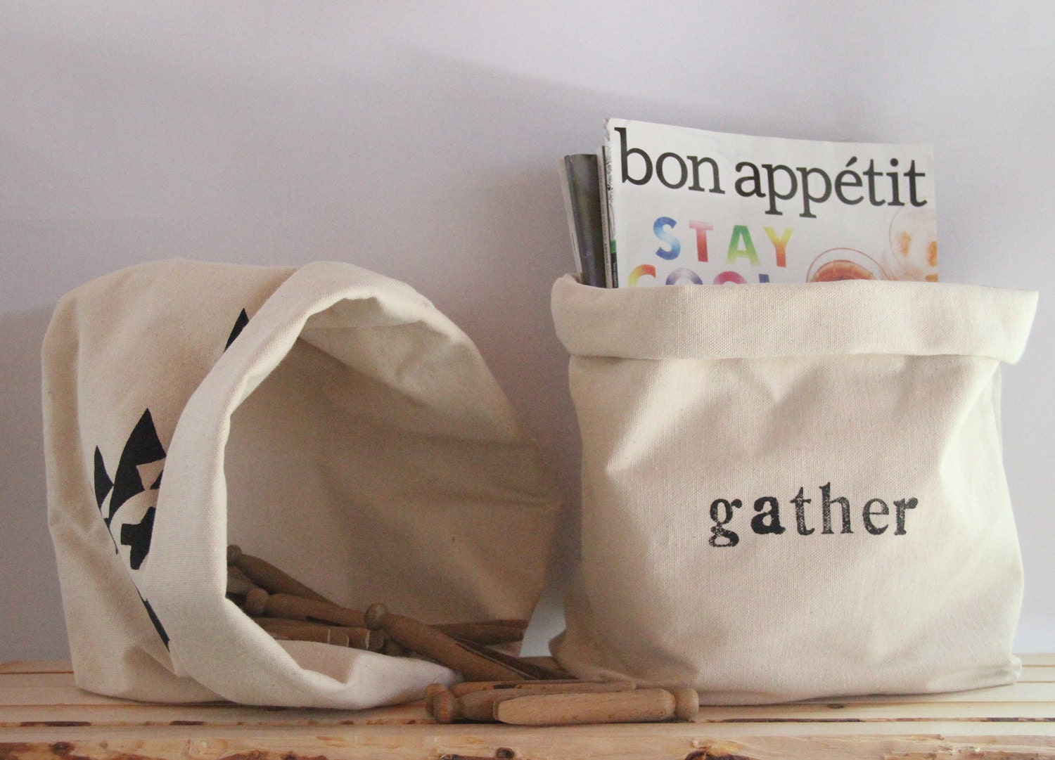 Lot de 2 Paniers Rangement/Rassembler Pois Panier Tissu Chambre d'enfant Cadeau Shower Bébé