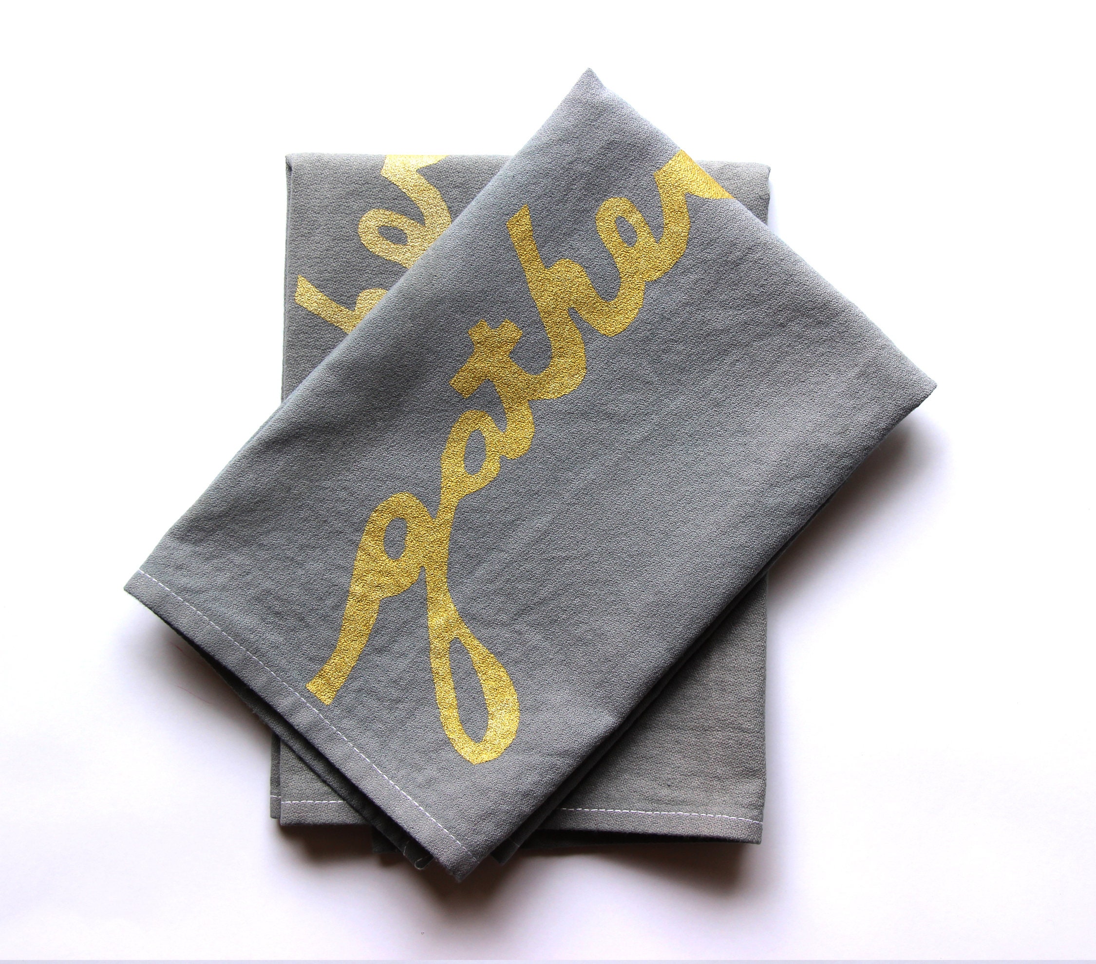 Metallic Gold Cloth Napkins / Wedding Napkins/ Cloth Napkins / Etsy