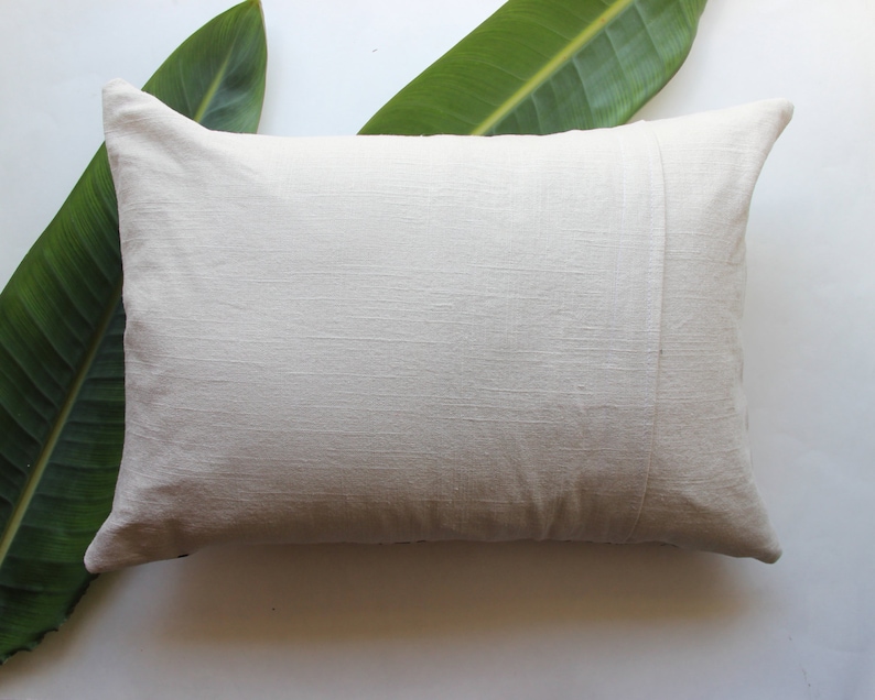 Palm Leaf Decor / Leaf Print / Linen Pillow / Palm Leaf Print / Palm leaf pillow cover image 4