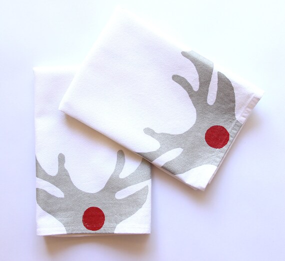 DECOUPAGE /& CRAFTING X-MAS RUDOLF REINDEER for TABLE 4 x PAPER NAPKINS
