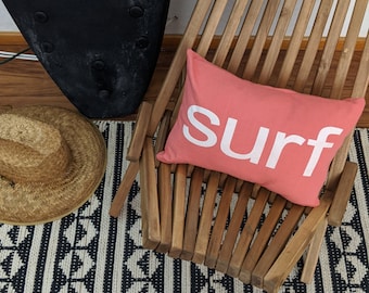 Coral Surf Pillow - Surf Decor