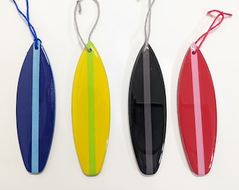 Set of 4 Surfboard Ornaments - Surf Decor