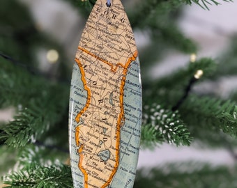 Surf Florida - Surfboard Ornament