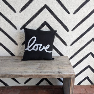 OUTDOOR Love Pillow Outdoor Valentines Day Decor image 8