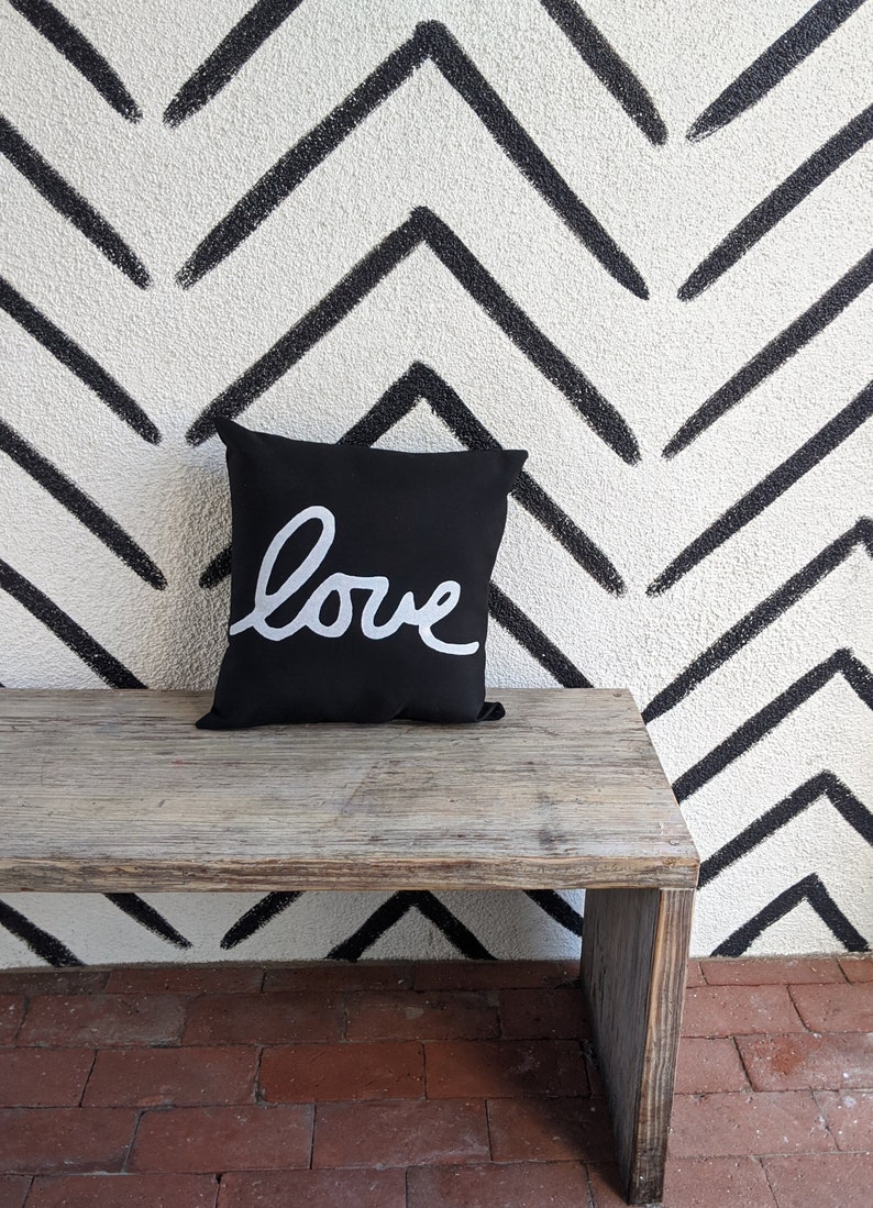 OUTDOOR Love Pillow Outdoor Valentines Day Decor image 8