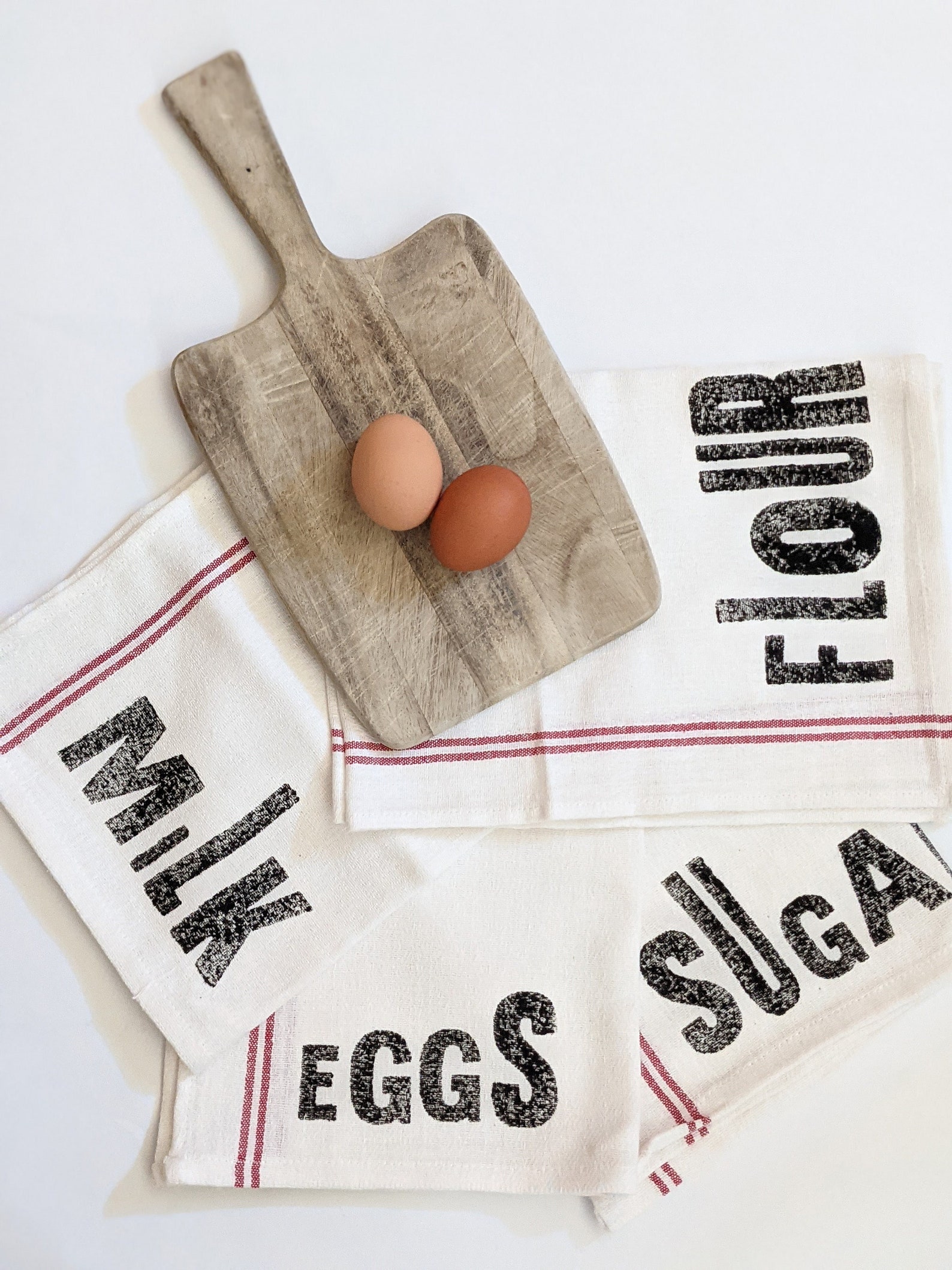 Farm Style Kitchen Towels / Farmhouse Tea Towels / Hanging Etsy