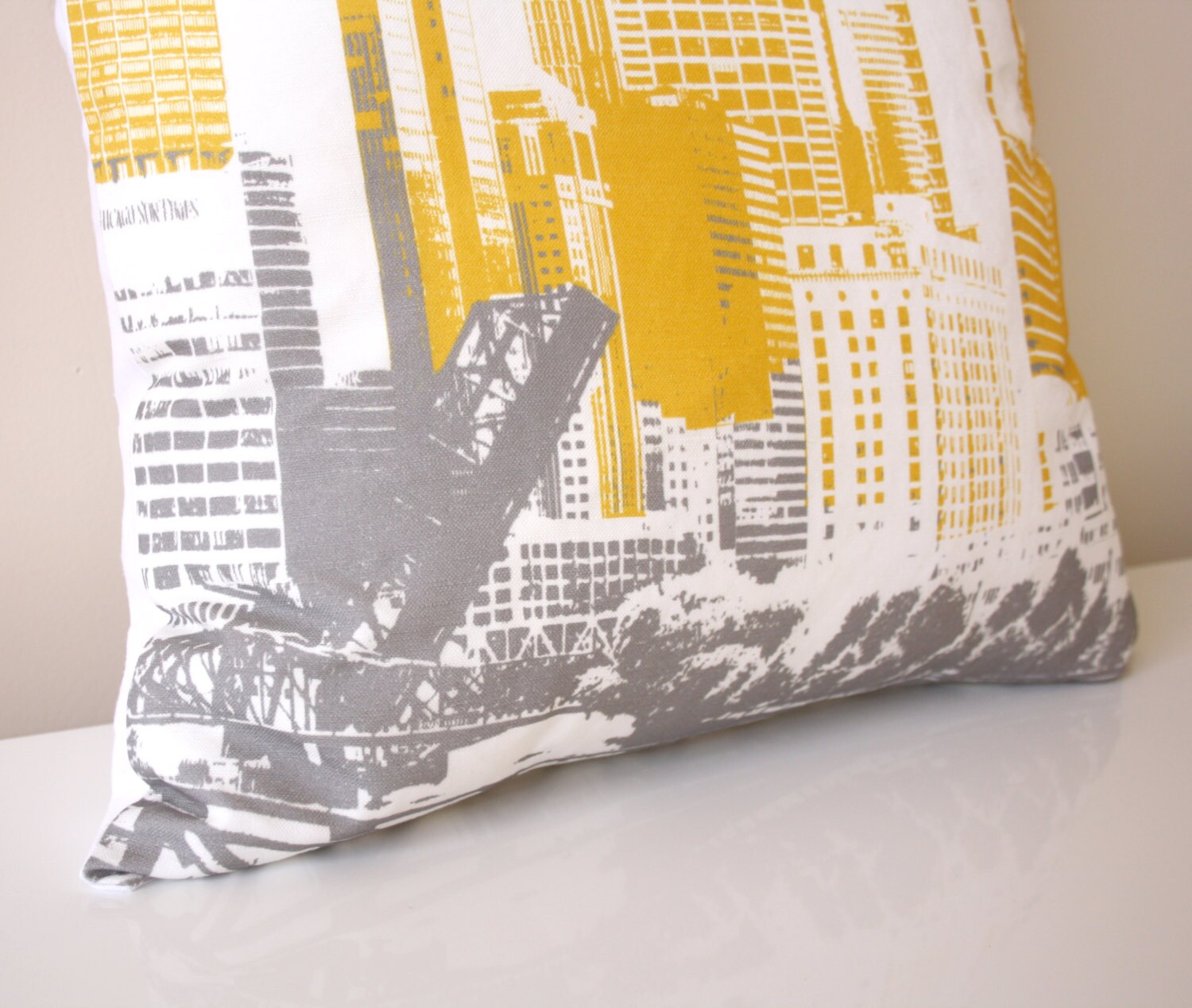 Chicago Pillow / Downtown Chicago / Urban Pillow / Modern Etsy