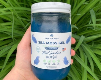 Blue Spirulina Sea Moss Gel - Pure & Handcrafted