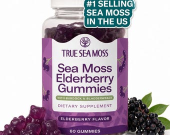 Sea Moss & Elderberry Gummies - HandMade Sea Moss Gummies