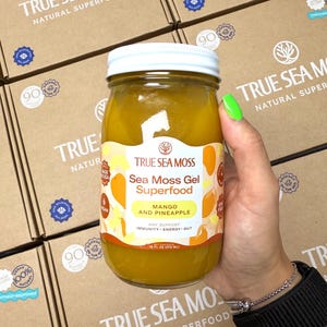 Mango - Pineapple Sea Moss Gel - HandMade Sea Moss Gel