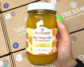Mango - Pineapple Sea Moss Gel - HandMade Sea Moss Gel