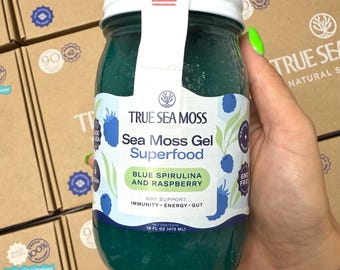 Blue Spirulina Sea Moss Gel - Pure & Handcrafted