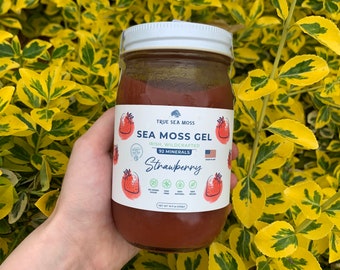 Strawberry Sea Moss Gel - HandMade Sea Moss Gel