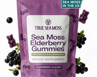 Sea Moss & Elderberry Gummies - HandMade Sea Moss Gummies