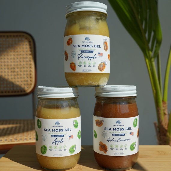 Apple - Cinnamon Sea Moss Gel - Pure & Handcrafted - Etsy
