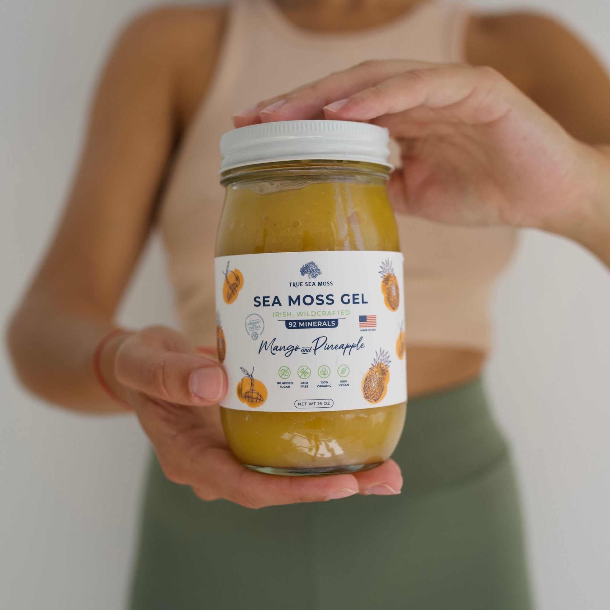 Mango - Pineapple Sea Moss Gel - HandMade Sea Moss Gel