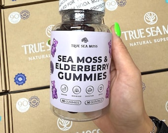 Sea Moss & Elderberry Gummies - HandMade Sea Moss Gummies