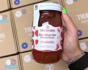 Strawberry Sea Moss Gel - HandMade Sea Moss Gel