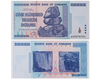 100 Trillion UNC Zimbabwe P-91 (2008,AA) for collector's