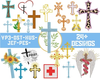 Cross embroidery design bundle, Cross Machine Embroidery Design,Pray on It Machine Embroidery Design,Christian Cross,Religious Embroidery