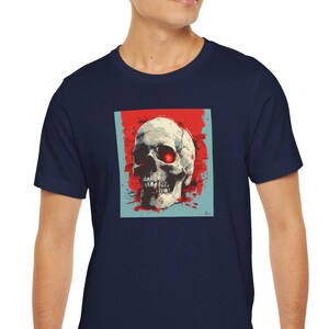 The Cranium- Skull T-Shirt for Men & Women, Cool Graphic Tee, Gothic Skull Art, Casual Wear, Unique Gift for Skull Lovers and Halloween