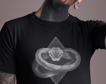 Camiseta de serpiente, reptil, ropa de bruja, pitón, serpiente, camiseta con estampado de serpiente, serpiente de cascabel, camiseta de cobra real, camiseta de anaconda, amante de las serpientes, cobra