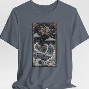 La carta del Tarot del océano: camiseta de playa, camiseta de vitamina del mar, camiseta de playa, hola verano, camiseta náutica, camiseta de asiento, camiseta de Outlander, esoterismo, estrella