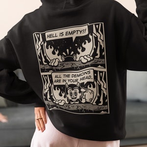 Mental Hellth hoodie! Demons, Mental Health Shirt Self Care Shirt Anxiety Shirt Depression ADHD PTSD Aesthetic Graphic Tee Mental Health