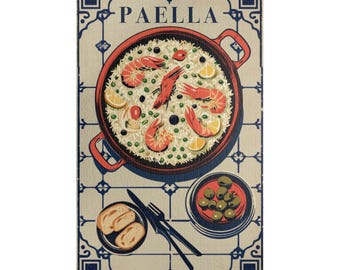Rompecabezas de paella: hermoso rompecabezas de 1000 piezas para amantes de la comida y la decoración de la cocina, perfecto para la noche de juegos familiares e ideas de regalo para los amantes de los rompecabezas