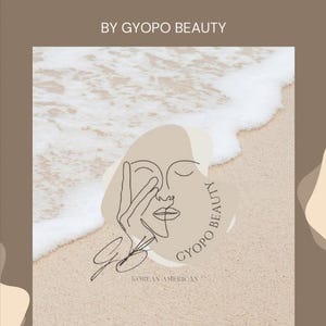 May include: A beige and white graphic with the text "SKINCARE 101" and "BY GYOPO BEAUTY" at the top. The graphic features a line drawing of a face with a wave behind it. The text "PUBLISHED BY SALLY PARK" is at the bottom of the graphic.