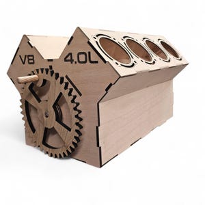 V8 beer engine without engraving. Beer bottle engine, engine, beer cylinder, unusual men's gifts, beer crate, beer turbo, men's gift