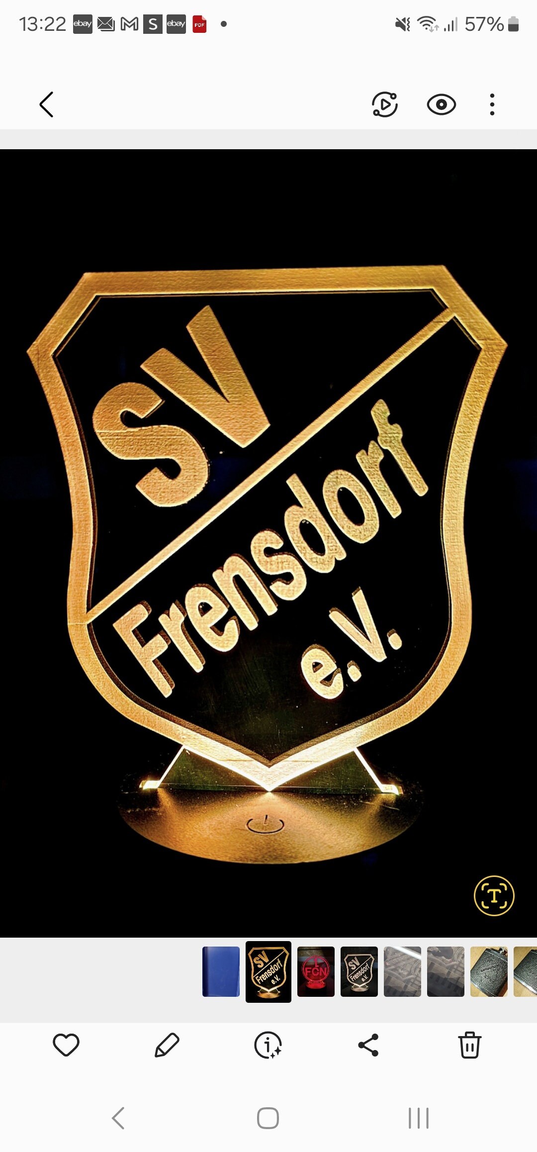 3D lamp your club, company logo, your vehicle or your house