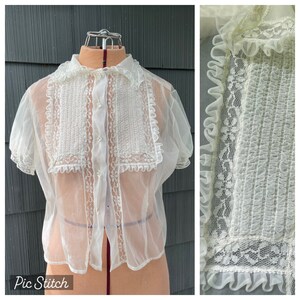 Blouse nylon transparent Etsy France