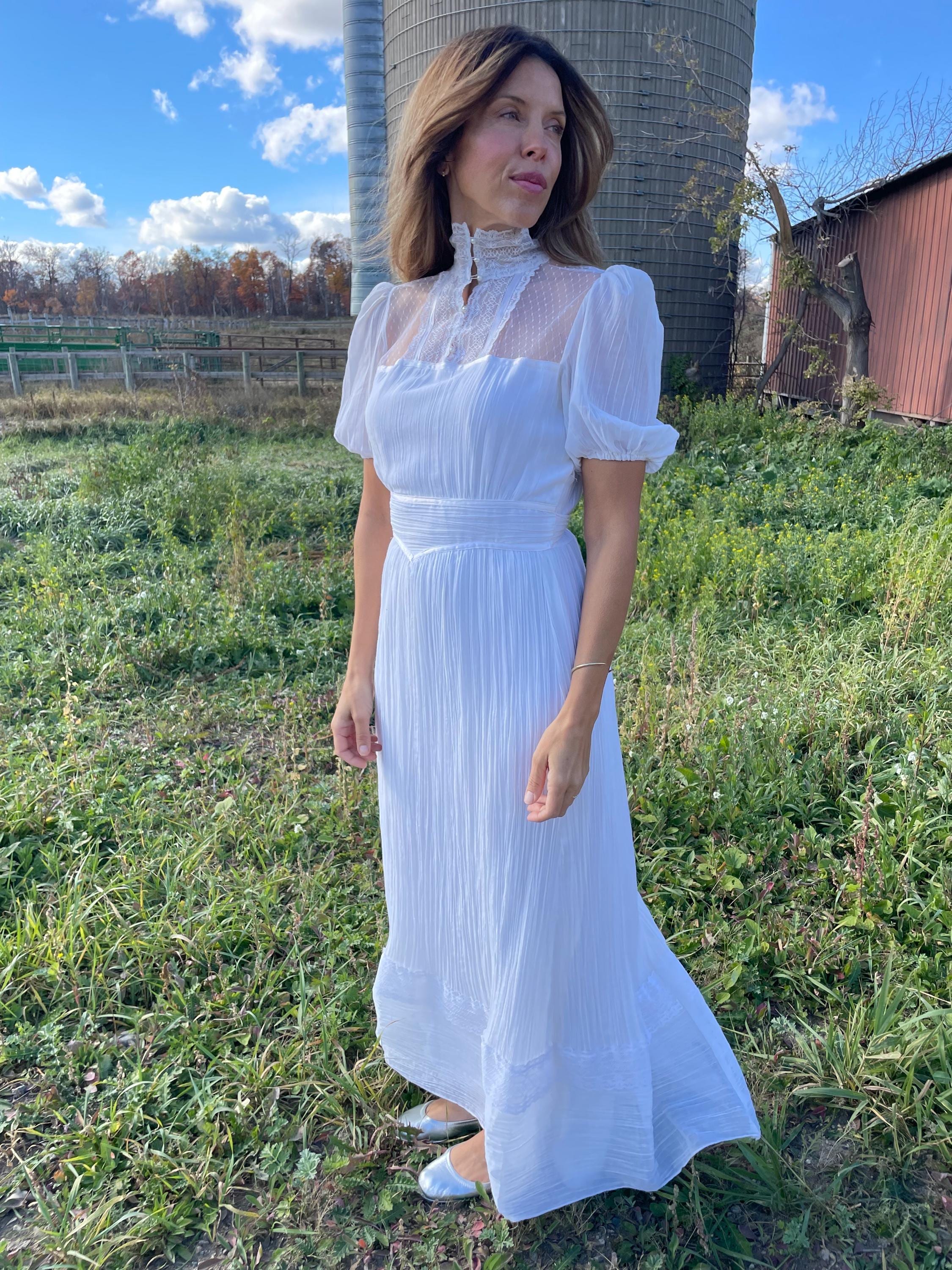White Prairie Dress