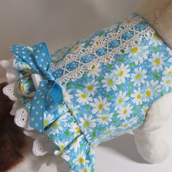 Turquoise Daisy Harness/Vest