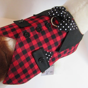 Buffalo Plaid Harness/Vest