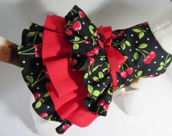 Cheerful Cherries Small Dog Dress