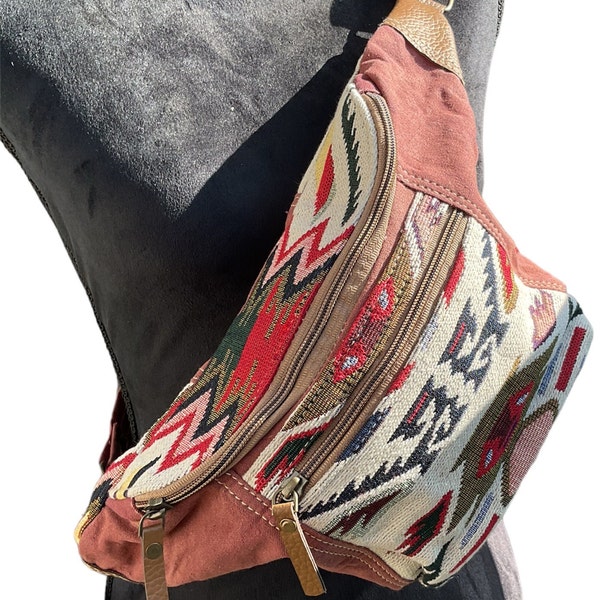 Kilim Fabric Hip Bag