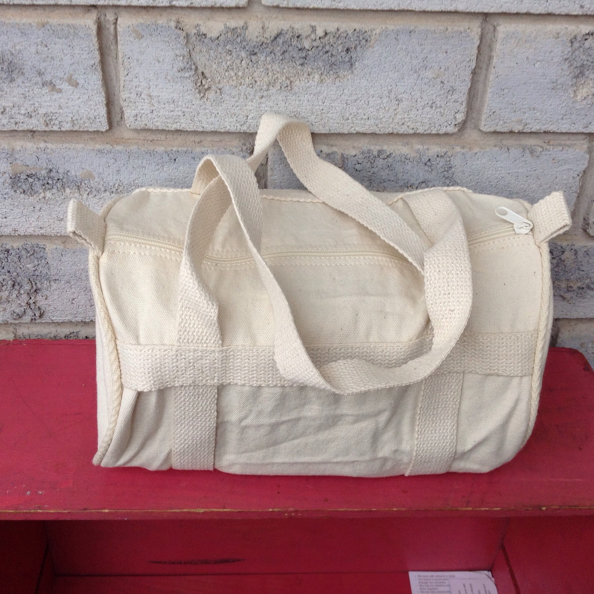 Unbleached Canvas Lunch Bag Reusable Canvas Bag Put Your Own Etsy