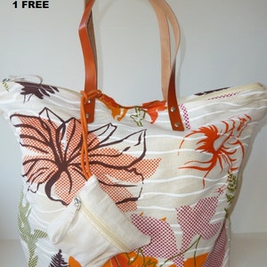ACHETEZ-EN 2, OBTENEZ-EN 1 GRATUITEMENT.  Fourre-tout en lin, sac de voyage, sac en tissu, sac réutilisable