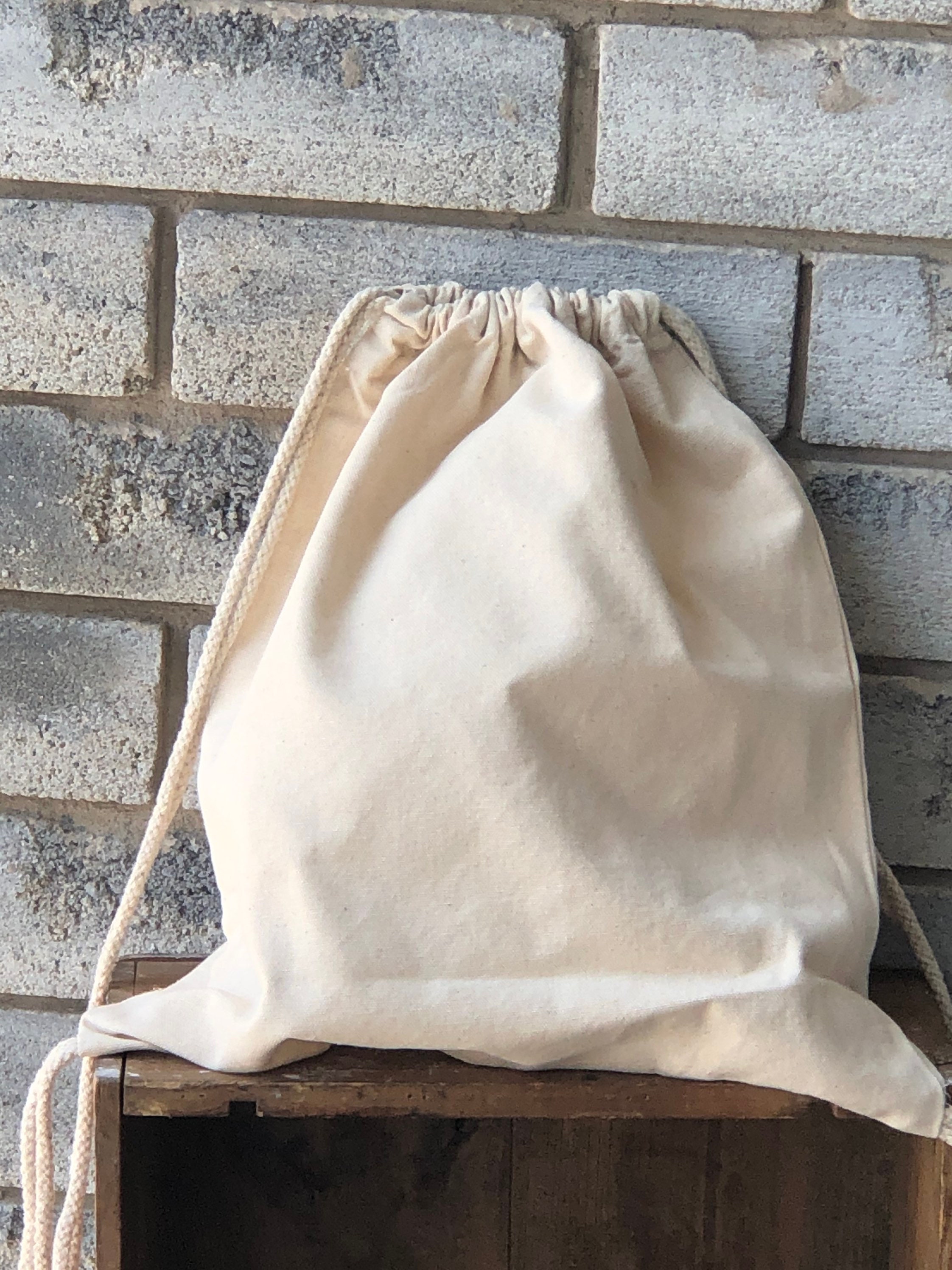 Blank Canvas Drawstring Bags Reusable Ready for Your Design Etsy