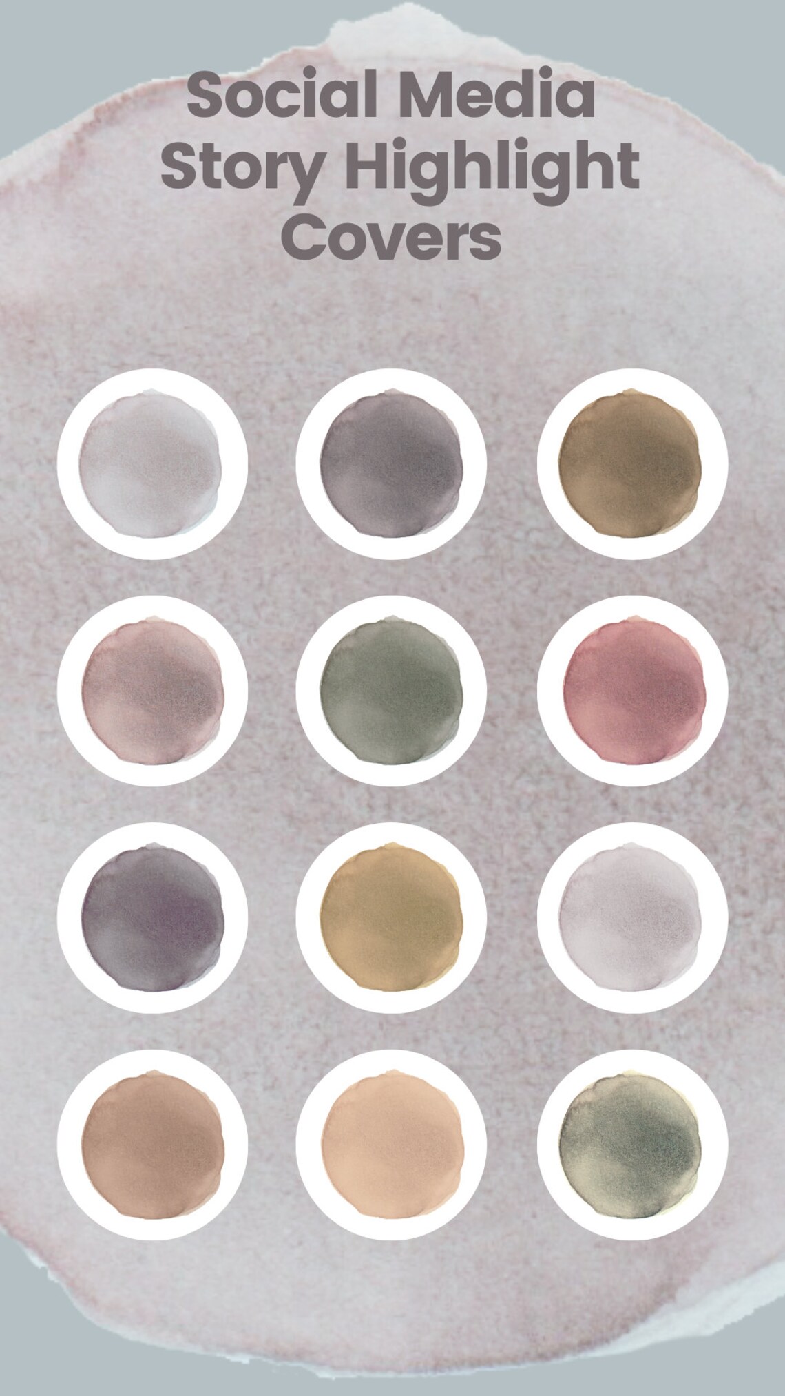 Watercolor Instagram Story Cover | Boho Instagram Highlights Covers ...