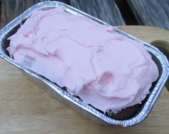 2 Mini Chocolate Cakes with Rose Water Frosting, Chocolate Frosting, Coconut Frosting, OR Peanut Butter Frosting