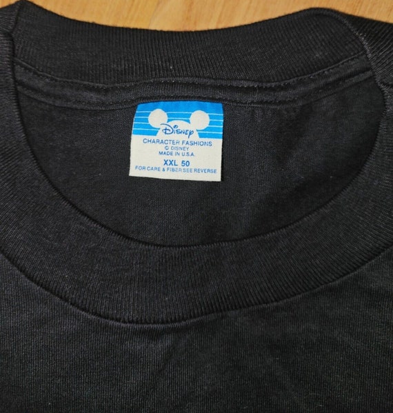 Disney Mickey Mouse Unisex Black T-Shirt 100% Cot… - image 4